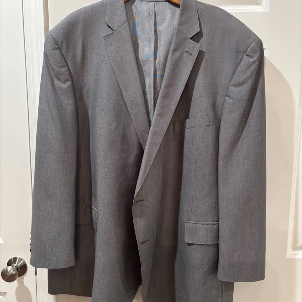 jf j.ferrar Men’s Charcoal Blazer Size 56L Big